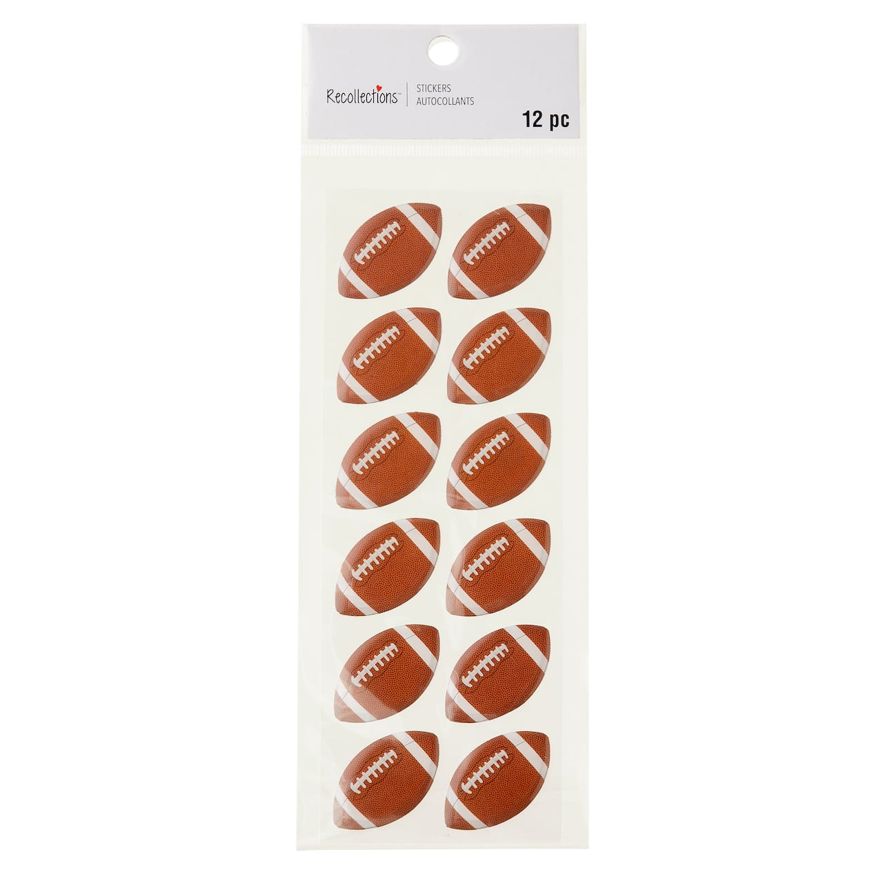 12 Packs: 12 ct. (144 total) Football Repeat Stickers by Recollections™